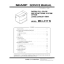 Sharp MX-LC17 Service Manual