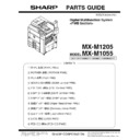 Sharp MX-M1055, MX-M1205 (serv.man5) Parts Guide