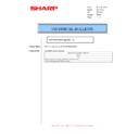 Sharp MX-M160, MX-M160D, MX-M160DK (serv.man31) Service Manual / Technical Bulletin