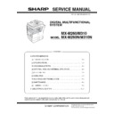 Sharp MX-M260, MX-M260N, MX-M260FG, MX-M260FP (serv.man3) Service Manual