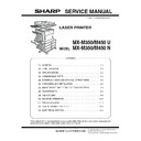 Sharp MX-M350N, MX-M350U, MX-M450N, MX-M450U (serv.man5) Service Manual