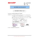 Sharp MX-M363N, MX-M363U, MX-M503N, MX-M503U (serv.man109) Technical Bulletin