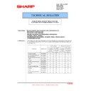 Sharp MX-M550U, MX-M620U (serv.man43) Technical Bulletin