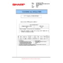 Sharp MX-M700U (serv.man50) Technical Bulletin