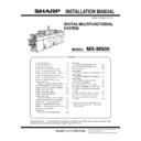 Sharp MX-M905 (serv.man3) Service Manual