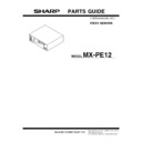 Sharp MX-PE12 FIERY (serv.man2) Service Manual / Parts Guide