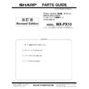 Sharp MX-PX10 Service Manual / Parts Guide