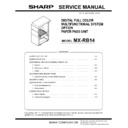 Sharp MX-RB14 Service Manual / Specification