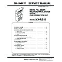 Sharp MX-RB15 Service Manual / Specification