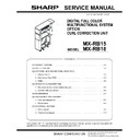 Sharp MX-RB18 Service Manual