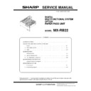 Sharp MX-RB22 Service Manual