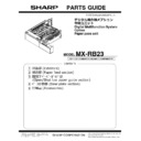 Sharp MX-RB23 (serv.man2) Service Manual / Parts Guide