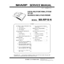 Sharp MX-RP19 Service Manual