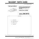 Sharp MX-SP10 (serv.man2) Service Manual / Parts Guide