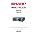 Sharp PG-A10S Handy Guide
