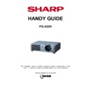 Sharp PG-A20X Handy Guide