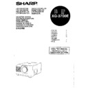 Sharp XG-3700E (serv.man3) User Manual / Operation Manual