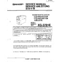 Sharp XG-3781E Service Manual