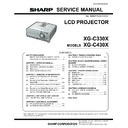 Sharp XG-C330X Service Manual