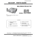 Sharp XG-F260X (serv.man10) Service Manual / Parts Guide