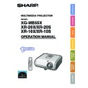 Sharp XG-MB55X (serv.man2) User Manual / Operation Manual