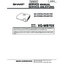 Sharp XG-MB70X (serv.man2) Service Manual