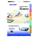 Sharp XG-MB70X (serv.man27) User Manual / Operation Manual