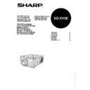 Sharp XG-XV2E (serv.man6) User Manual / Operation Manual