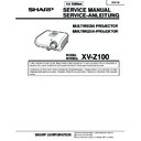 Sharp XV-Z100 (serv.man2) Service Manual