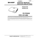 Sharp XV-Z2000E (serv.man21) Service Manual