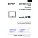 Sharp 21KF-80 (serv.man13) Service Manual