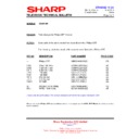 Sharp 28JW-73H (serv.man34) Service Manual / Technical Bulletin