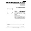 Sharp 37FM-11H Service Manual
