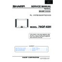 Sharp 76GF-63 Service Manual / Specification