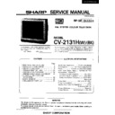 Sharp CV-2131H Service Manual