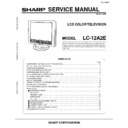 Sharp LC-12A2E (serv.man2) Service Manual
