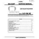 Sharp LC-15L1E Service Manual