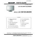 Sharp LC-19D1EBK (serv.man9) Service Manual / Parts Guide