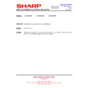 Sharp LC-19LE320E (serv.man3) Service Manual / Technical Bulletin