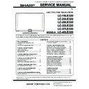 Sharp LC-19LE320E Service Manual