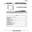 Sharp LC-20B4E (serv.man2) Service Manual
