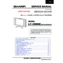 Sharp LC-20B6E Service Manual