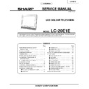 Sharp LC-20E1E Service Manual / Specification