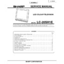 Sharp LC-20SH1E (serv.man2) Service Manual