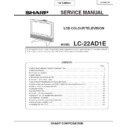 Sharp LC-22AD1E Service Manual