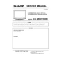 Sharp LC-26DV200E Service Manual
