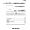 Sharp LC-26GA4E Service Manual