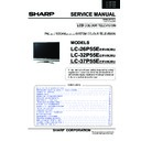 Sharp LC-26P55E (serv.man3) Service Manual