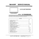 Sharp LC-32AD5E Service Manual