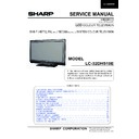 Sharp LC-32DH510E Service Manual